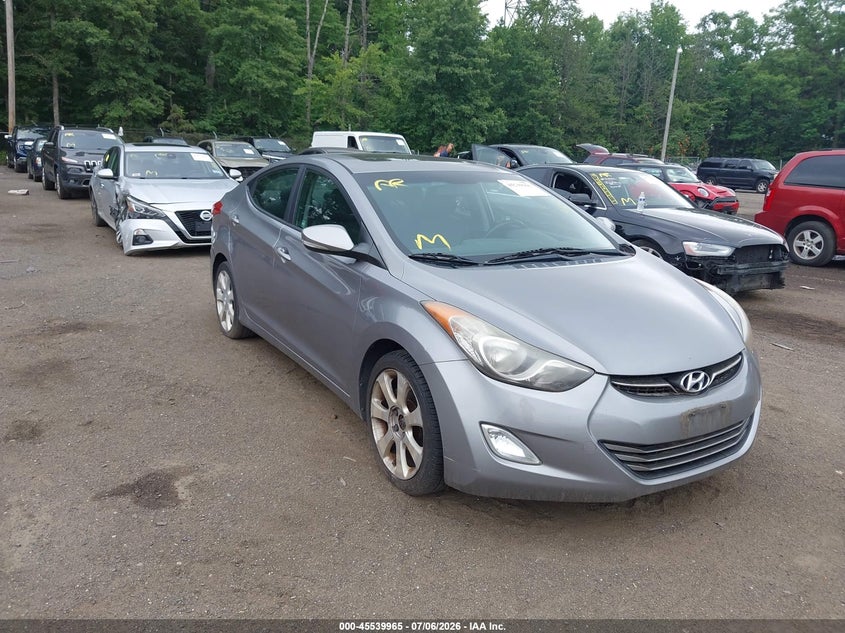 2011 Hyundai Elantra VIN KMHDH4AE1BU154347 IAAI salvage auction — NORMAL WEAR, Clear (Maryland), sold $850 on 2026-07-15 (photo 1)