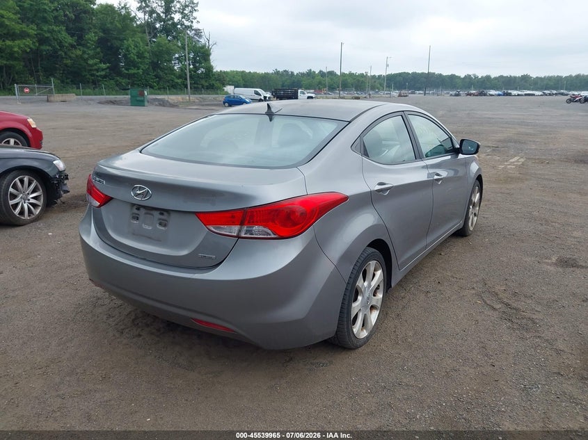 2011 Hyundai Elantra VIN KMHDH4AE1BU154347 IAAI salvage auction — NORMAL WEAR, Clear (Maryland), sold $850 on 2026-07-15 (photo 4)