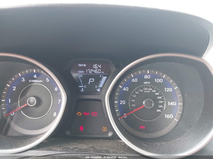 2011 Hyundai Elantra VIN KMHDH4AE1BU154347 IAAI salvage auction — NORMAL WEAR, Clear (Maryland), sold $850 on 2026-07-15 (photo 7)