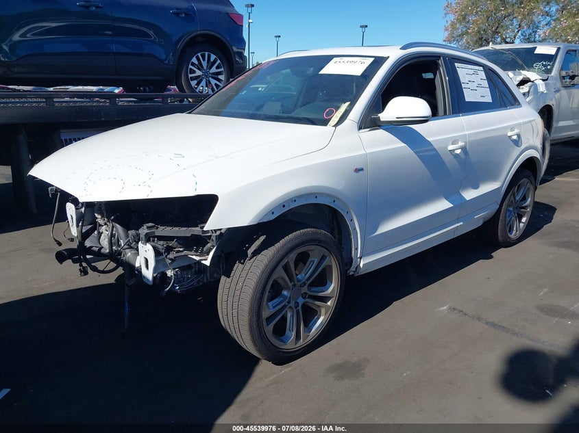 2018 Audi Q3 VIN WA1HCCFS1JR013027 IAAI salvage auction — FRONT END, Salvage Title, sold $3,650 on 2026-07-17 (photo 2)