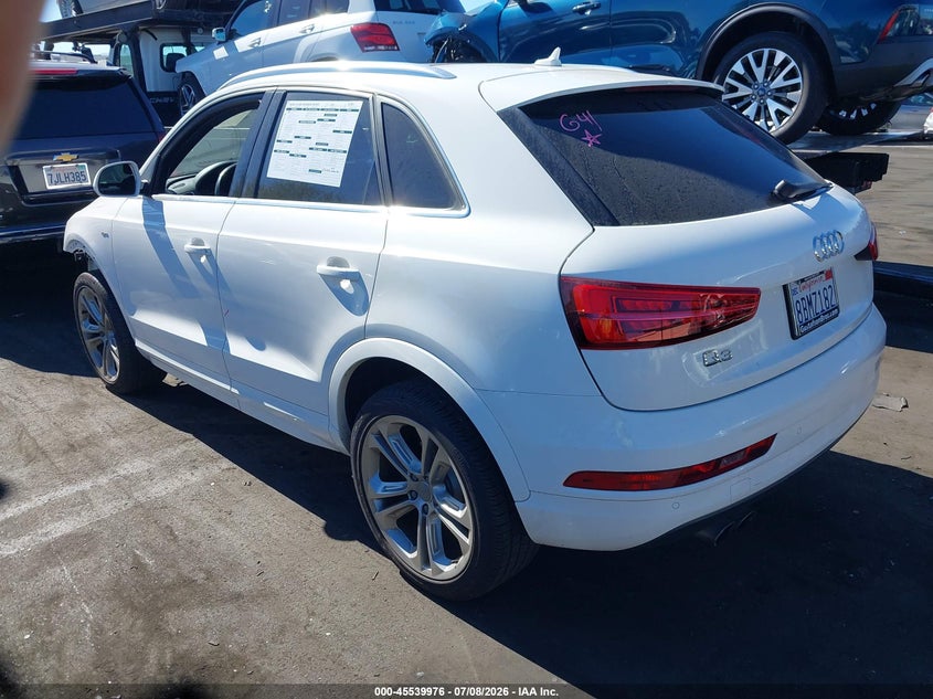 2018 Audi Q3 VIN WA1HCCFS1JR013027 IAAI salvage auction — FRONT END, Salvage Title, sold $3,650 on 2026-07-17 (photo 3)