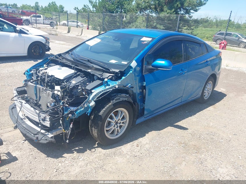 2022 Toyota Prius VIN JTDL9MFU6N3035605 IAAI salvage auction — FRONT END, Salvage Title, sold $1,350 on 2026-07-21 (photo 2)