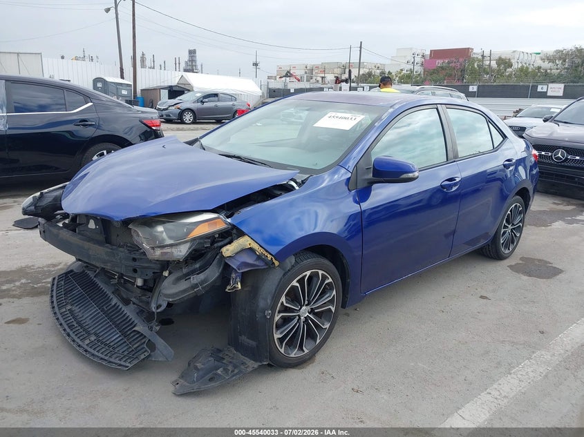 2014 Toyota Corolla VIN 5YFBURHE0EP054154 IAAI salvage auction — NORMAL WEAR, Salvage (Virginia), sold $2,050 on 2026-07-08 (photo 2)