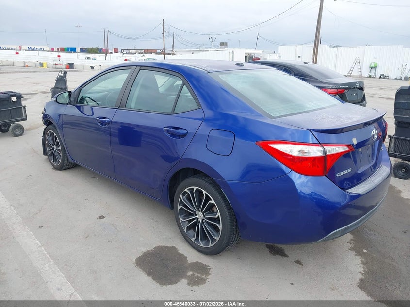 2014 Toyota Corolla VIN 5YFBURHE0EP054154 IAAI salvage auction — NORMAL WEAR, Salvage (Virginia), sold $2,050 on 2026-07-08 (photo 3)