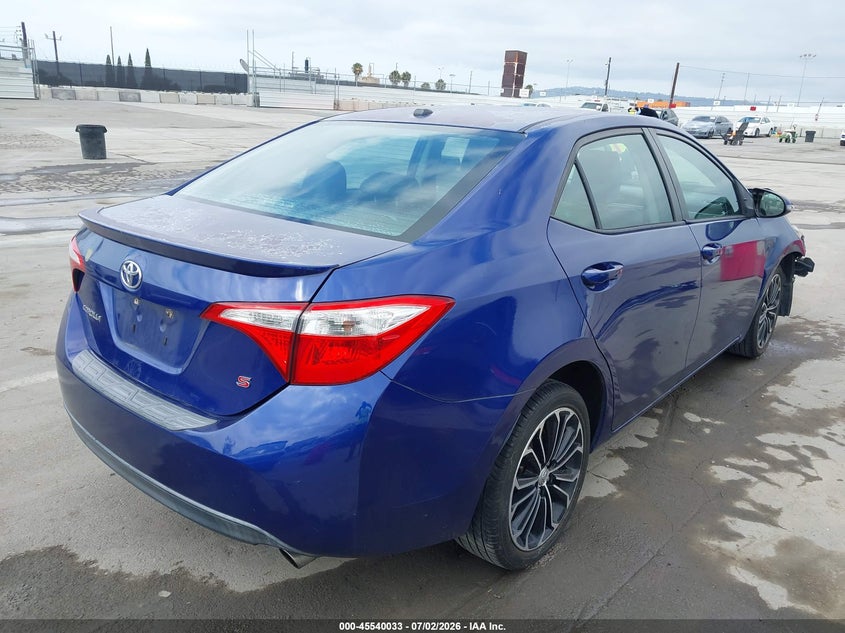 2014 Toyota Corolla VIN 5YFBURHE0EP054154 IAAI salvage auction — NORMAL WEAR, Salvage (Virginia), sold $2,050 on 2026-07-08 (photo 4)