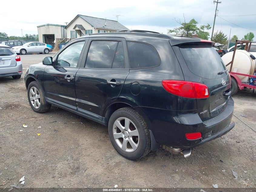 2009 Hyundai Santa fe VIN 5NMSH13E79H331590 IAAI salvage auction — REAR END, Clear (Virginia), sold $1,200 on 2026-07-22 (photo 3)