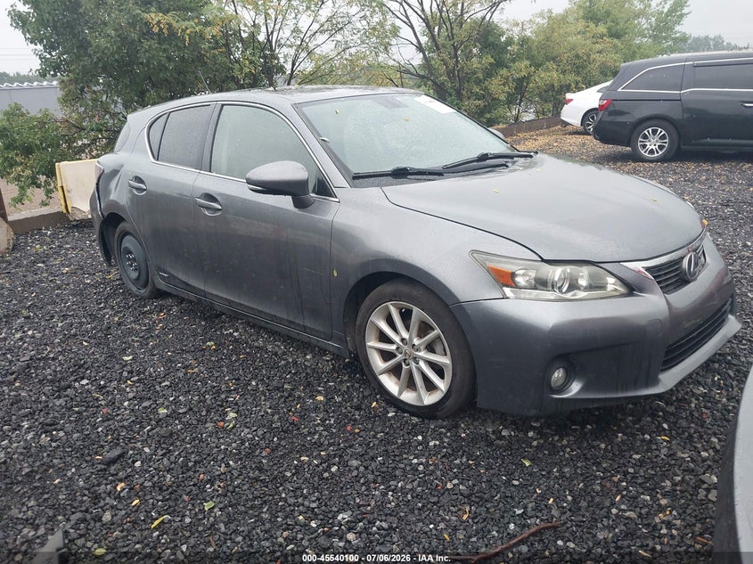 2012 Lexus Ct VIN JTHKD5BH7C2078232 IAAI salvage auction — NORMAL WEAR, Clear (New York), sold $2,150 on 2026-07-14 (photo 1)