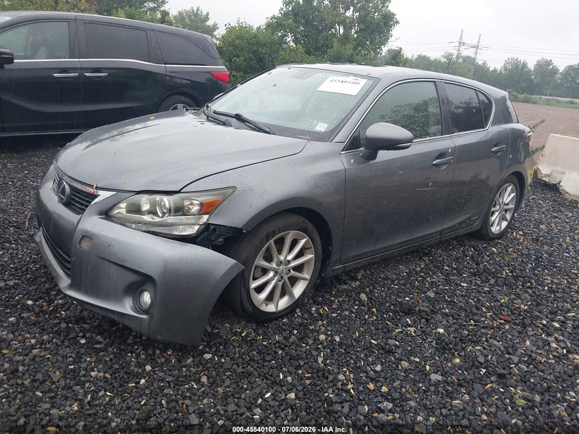 2012 Lexus Ct VIN JTHKD5BH7C2078232 IAAI salvage auction — NORMAL WEAR, Clear (New York), sold $2,150 on 2026-07-14 (photo 2)
