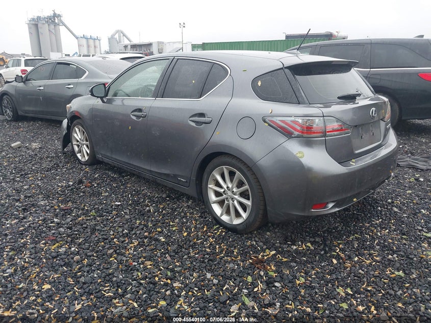 2012 Lexus Ct VIN JTHKD5BH7C2078232 IAAI salvage auction — NORMAL WEAR, Clear (New York), sold $2,150 on 2026-07-14 (photo 3)