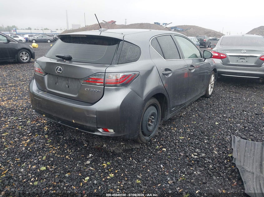 2012 Lexus Ct VIN JTHKD5BH7C2078232 IAAI salvage auction — NORMAL WEAR, Clear (New York), sold $2,150 on 2026-07-14 (photo 4)