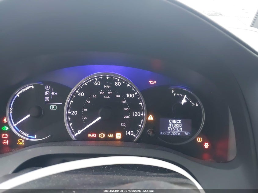 2012 Lexus Ct VIN JTHKD5BH7C2078232 IAAI salvage auction — NORMAL WEAR, Clear (New York), sold $2,150 on 2026-07-14 (photo 7)