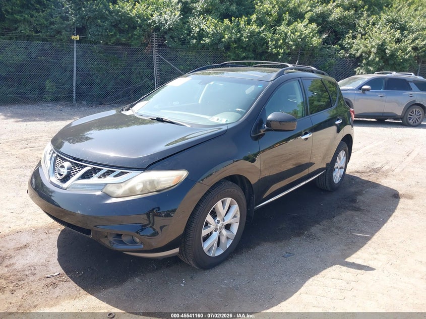 2011 Nissan Murano VIN JN8AZ1MW8BW185451 IAAI salvage auction — NORMAL WEAR, Clear (Pennsylvania), sold $475 on 2026-07-31 (photo 2)