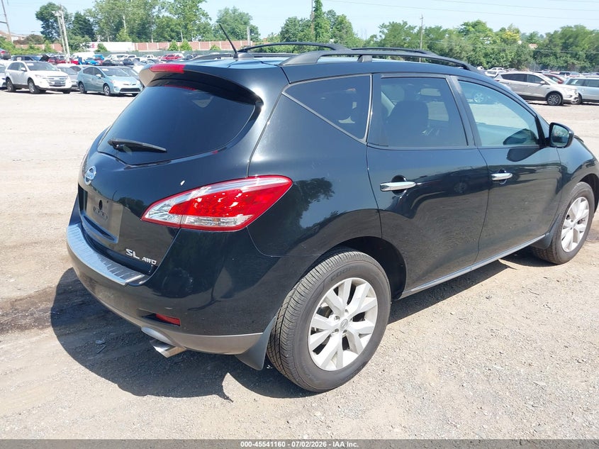 2011 Nissan Murano VIN JN8AZ1MW8BW185451 IAAI salvage auction — NORMAL WEAR, Clear (Pennsylvania), sold $475 on 2026-07-31 (photo 4)