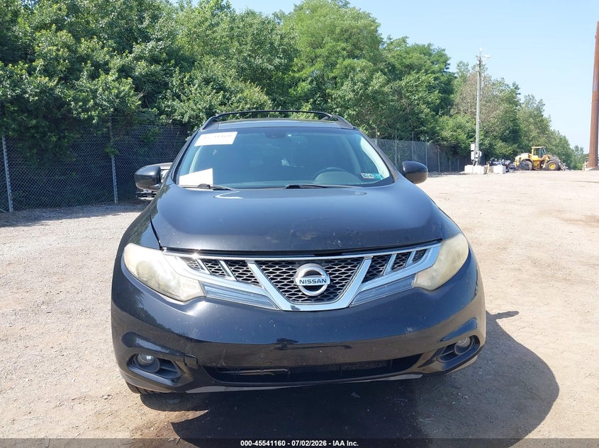 2011 Nissan Murano VIN JN8AZ1MW8BW185451 IAAI salvage auction — NORMAL WEAR, Clear (Pennsylvania), sold $475 on 2026-07-31 (photo 6)