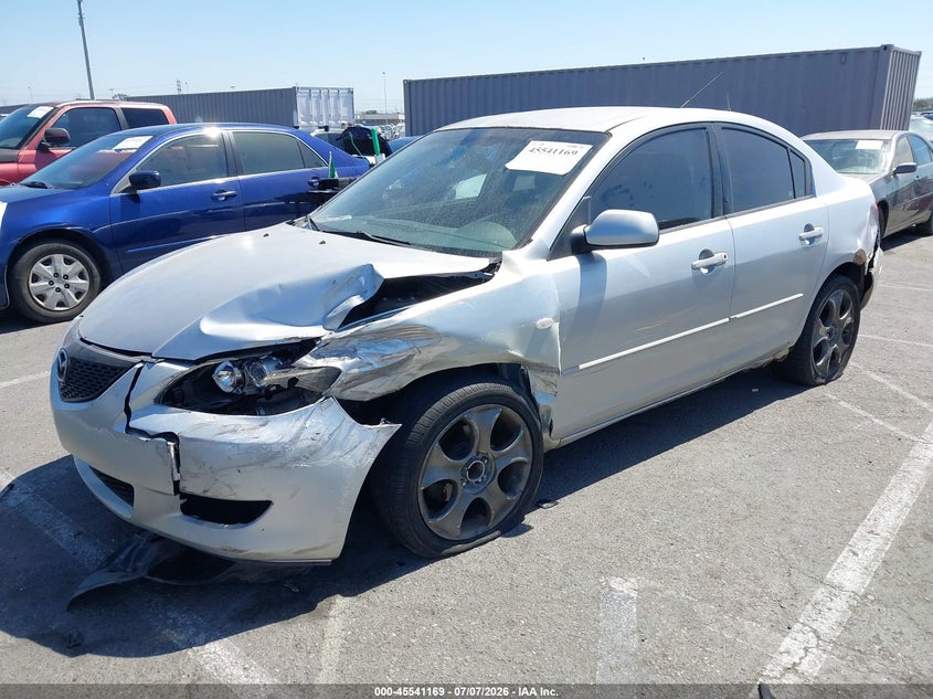 2005 Mazda 3 VIN JM1BK12F851254289 IAAI salvage auction — LEFT FRONT, Salvage (California), sold $25 on 2026-07-23 (photo 2)