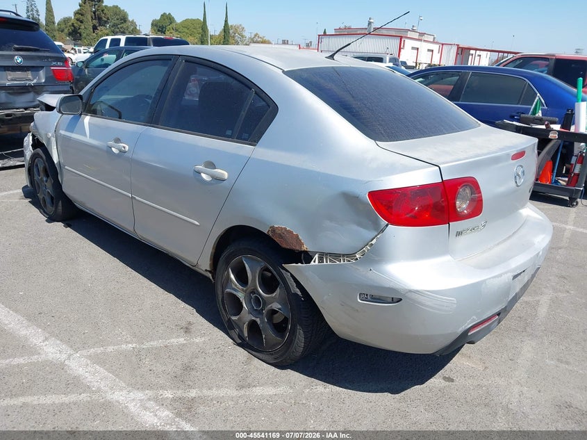 2005 Mazda 3 VIN JM1BK12F851254289 IAAI salvage auction — LEFT FRONT, Salvage (California), sold $25 on 2026-07-23 (photo 3)