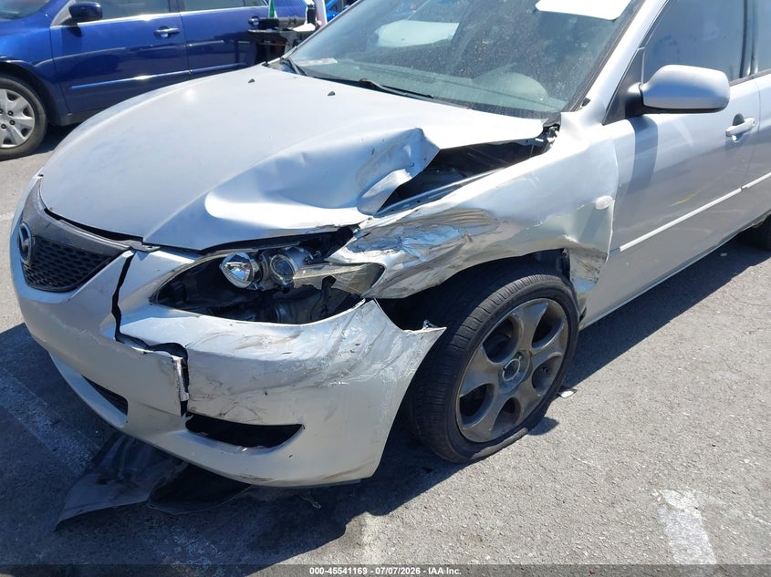 2005 Mazda 3 VIN JM1BK12F851254289 IAAI salvage auction — LEFT FRONT, Salvage (California), sold $25 on 2026-07-23 (photo 6)