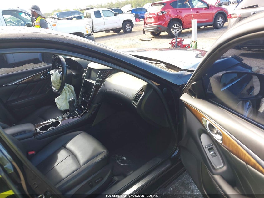2018 Infiniti Q50 VIN JN1EV7AP0JM591584 IAAI salvage auction — REAR END, Rebuildable (Florida), sold $1,550 on 2026-07-29 (photo 5)