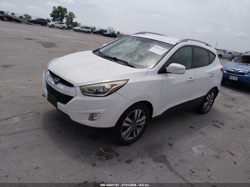 2015 Hyundai Tucson VIN KM8JU3AG7FU114113 IAAI salvage auction — HAIL, Regular Certificate (Iowa), sold $2,600 on 2026-07-21 (photo 2)