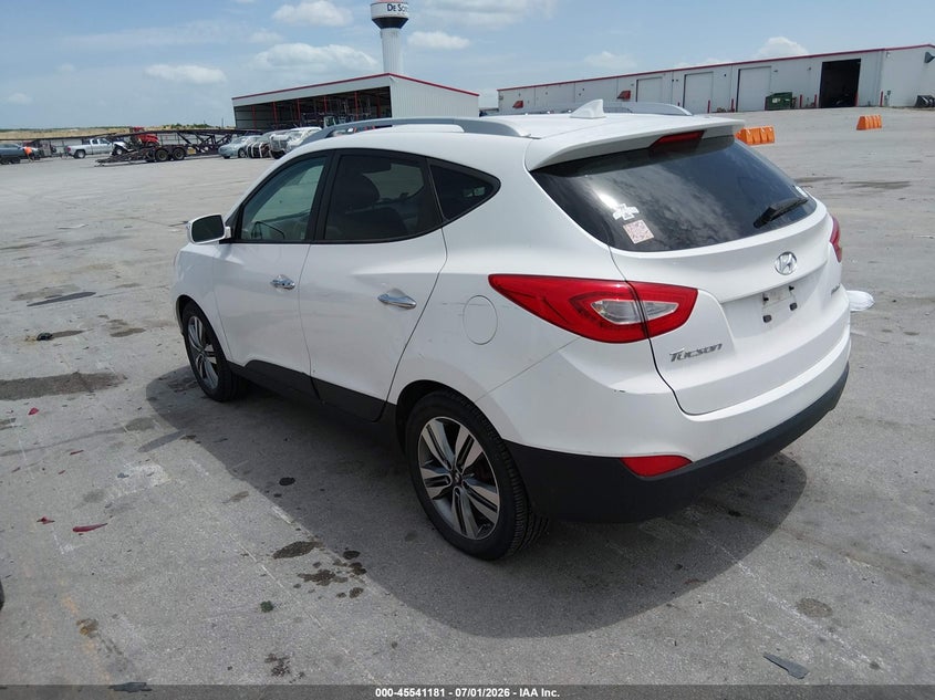 2015 Hyundai Tucson VIN KM8JU3AG7FU114113 IAAI salvage auction — HAIL, Regular Certificate (Iowa), sold $2,600 on 2026-07-21 (photo 3)