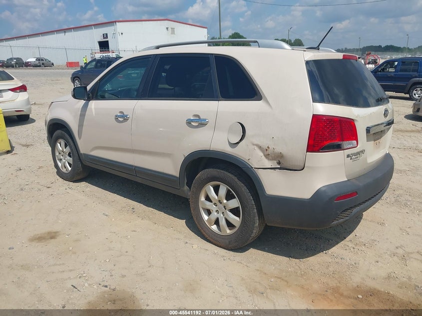 2011 Kia Sorento VIN 5XYKT4A29BG123042 IAAI salvage auction — NORMAL WEAR, Clear (Georgia), sold $675 on 2026-07-30 (photo 3)