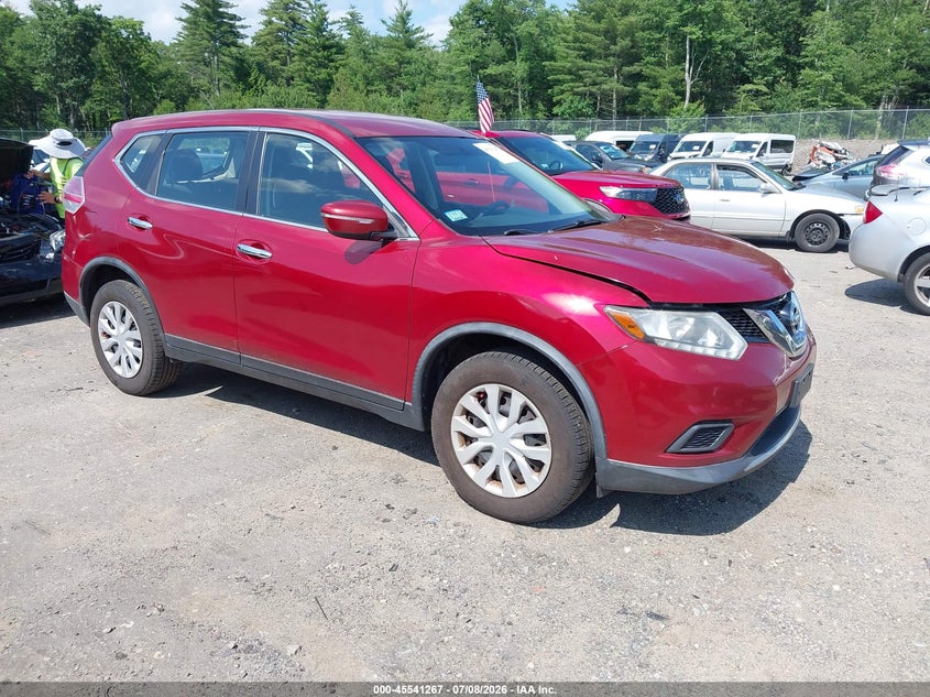 2015 Nissan Rogue VIN KNMAT2MV1FP522617 IAAI salvage auction — REAR END, Salvage Title, sold $400 on 2026-07-17 (photo 1)