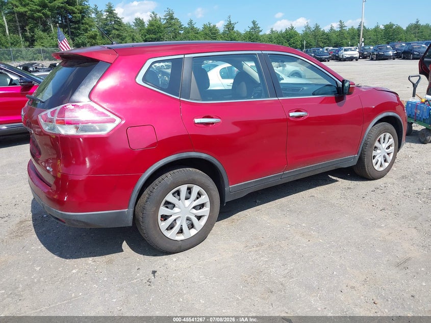 2015 Nissan Rogue VIN KNMAT2MV1FP522617 IAAI salvage auction — REAR END, Salvage Title, sold $400 on 2026-07-17 (photo 4)