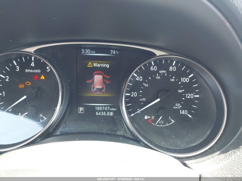 2015 Nissan Rogue VIN KNMAT2MV1FP522617 IAAI salvage auction — REAR END, Salvage Title, sold $400 on 2026-07-17 (photo 7)