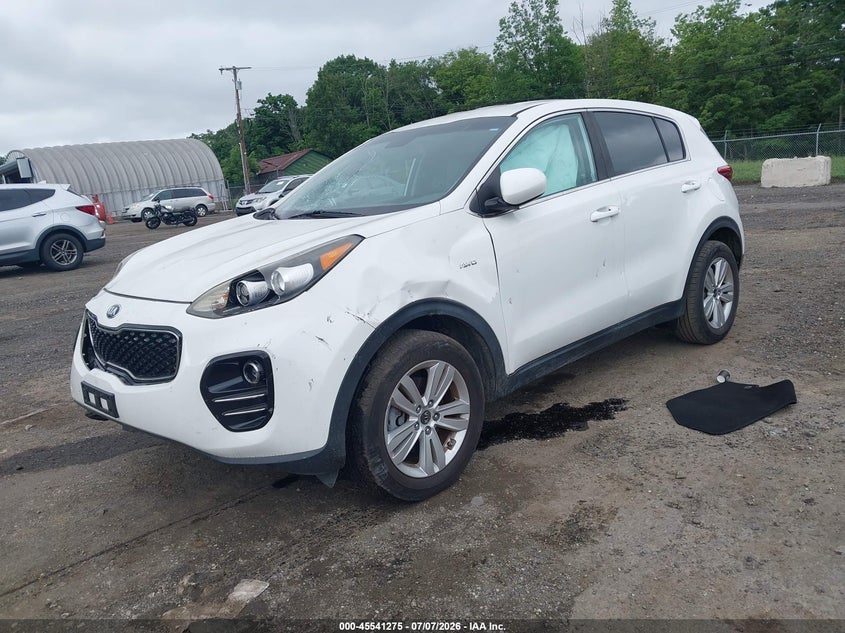 2017 Kia Sportage VIN KNDPMCAC3H7199996 IAAI salvage auction — LEFT FRONT, Salvage Title, sold $2,250 on 2026-07-23 (photo 2)