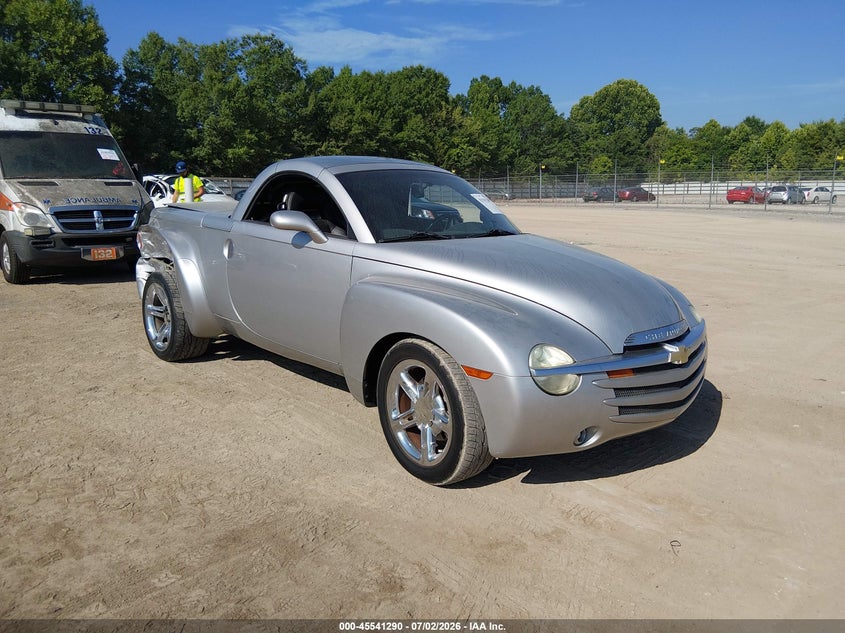 2005 Chevrolet Ssr VIN 1GCES14H25B117886 IAAI salvage auction — REAR END, Clear (Tennessee), sold $9,850 on 2026-08-12 (photo 1)