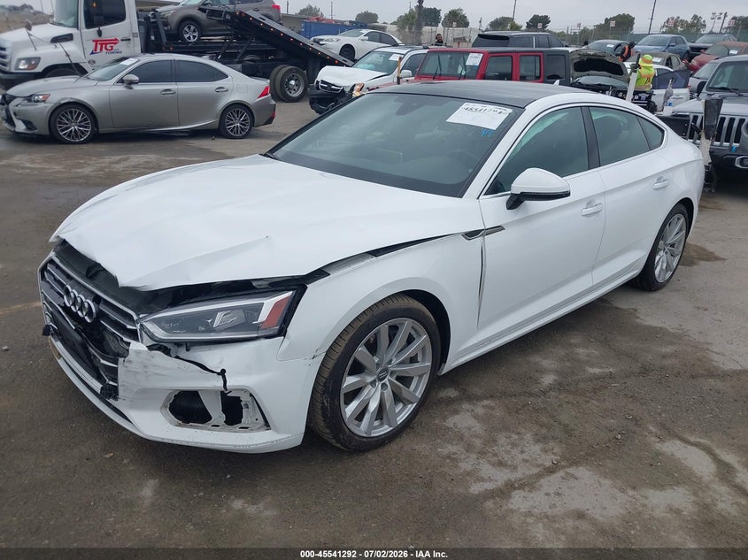 2018 Audi A5 VIN WAUBNCF59JA132665 IAAI salvage auction — FRONT END, Salvage (California), sold $5,900 on 2026-07-29 (photo 2)