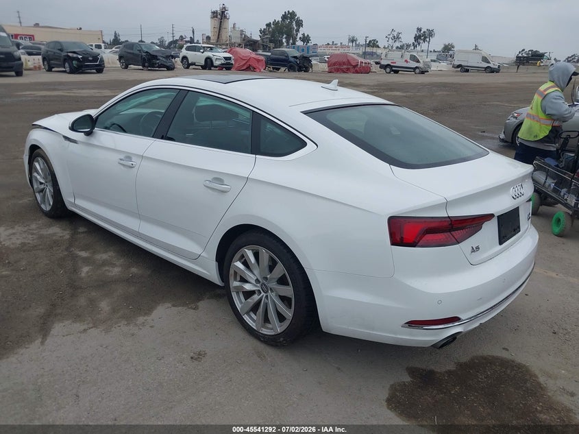 2018 Audi A5 VIN WAUBNCF59JA132665 IAAI salvage auction — FRONT END, Salvage (California), sold $5,900 on 2026-07-29 (photo 3)