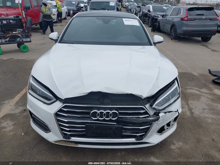 2018 Audi A5 VIN WAUBNCF59JA132665 IAAI salvage auction — FRONT END, Salvage (California), sold $5,900 on 2026-07-29 (photo 6)