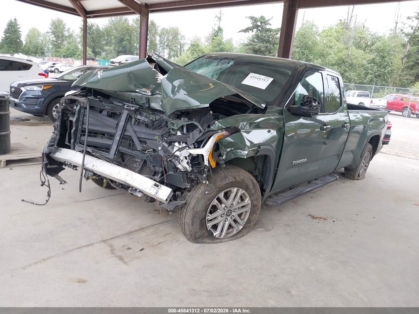 2022 Toyota Tundra VIN 5TFLA5GD5NX001322 IAAI salvage auction — FRONT END, Wait Title, sold $7,700 on 2026-08-02 (photo 2)