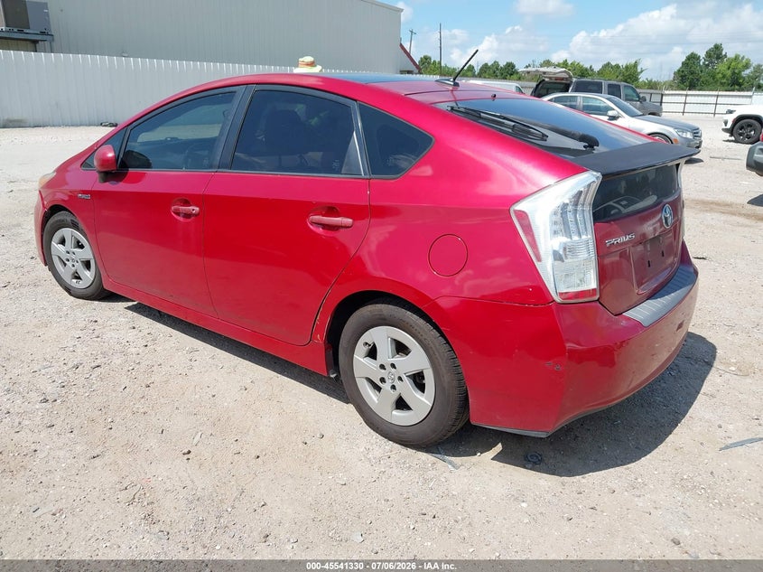 2010 Toyota Prius VIN JTDKN3DU0A5123262 IAAI salvage auction — NORMAL WEAR, Clear (Texas), sold $1,325 on 2026-07-09 (photo 3)