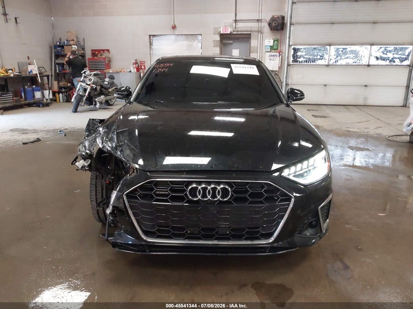 2024 Audi A4 VIN WAUEAAF42RN010173 IAAI salvage auction — RIGHT FRONT, Salvage Title, sold $11,775 on 2026-09-14 (photo 6)