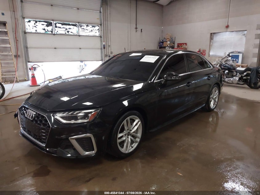 2024 Audi A4 VIN WAUEAAF42RN010173 IAAI salvage auction — RIGHT FRONT, Salvage Title, sold $11,775 on 2026-09-14 (photo 2)