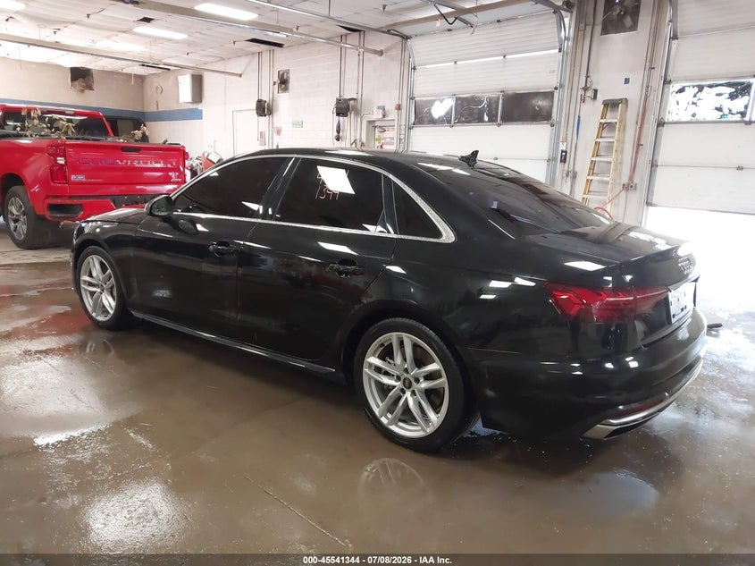 2024 Audi A4 VIN WAUEAAF42RN010173 IAAI salvage auction — RIGHT FRONT, Salvage Title, sold $11,775 on 2026-09-14 (photo 3)