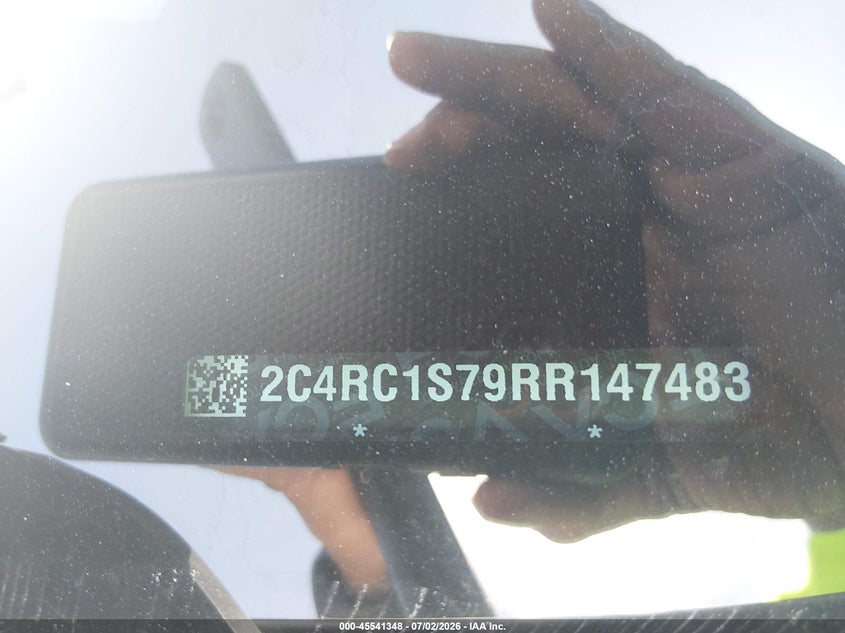 2024 Chrysler Pacifica VIN 2C4RC1S79RR147483 IAAI salvage auction — REAR END, Enterprise Vehicles Clear Only (Washington), sold $15,000 on 2026-07-09 (photo 9)