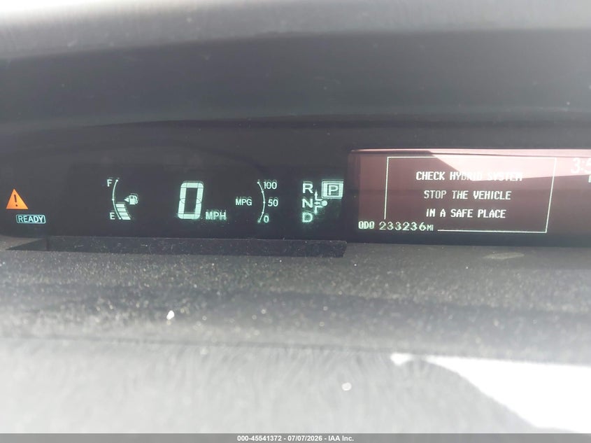 2014 Toyota Prius VIN JTDKN3DU6E1767149 IAAI salvage auction — FRONT END, Salvage Title, sold $900 on 2026-07-29 (photo 7)