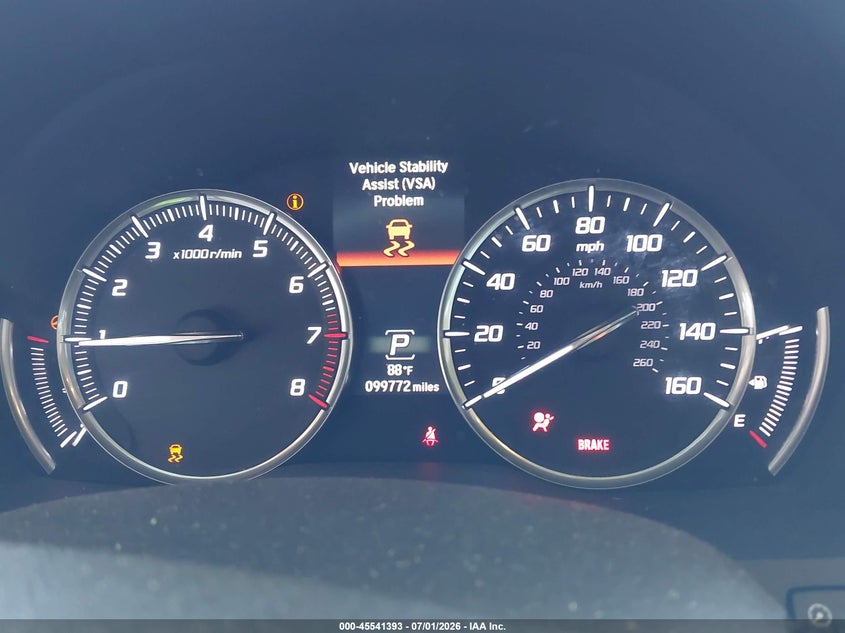 2014 Acura Mdx VIN 5FRYD4H42EB005472 IAAI salvage auction — LEFT FRONT, Salvage (California), sold $2,400 on 2026-07-10 (photo 7)