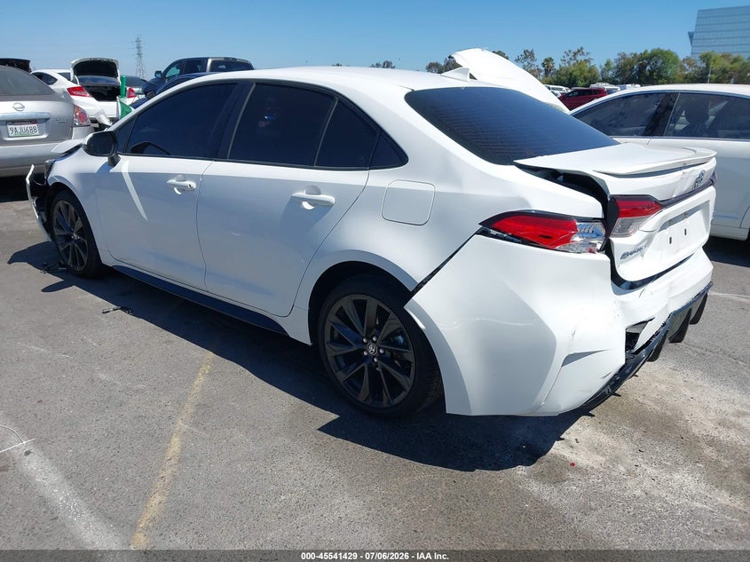 2023 Toyota Corolla VIN JTDBCMFE0PJ015001 IAAI salvage auction — FRONT & REAR, Salvage Title, sold $8,400 on 2026-07-23 (photo 3)