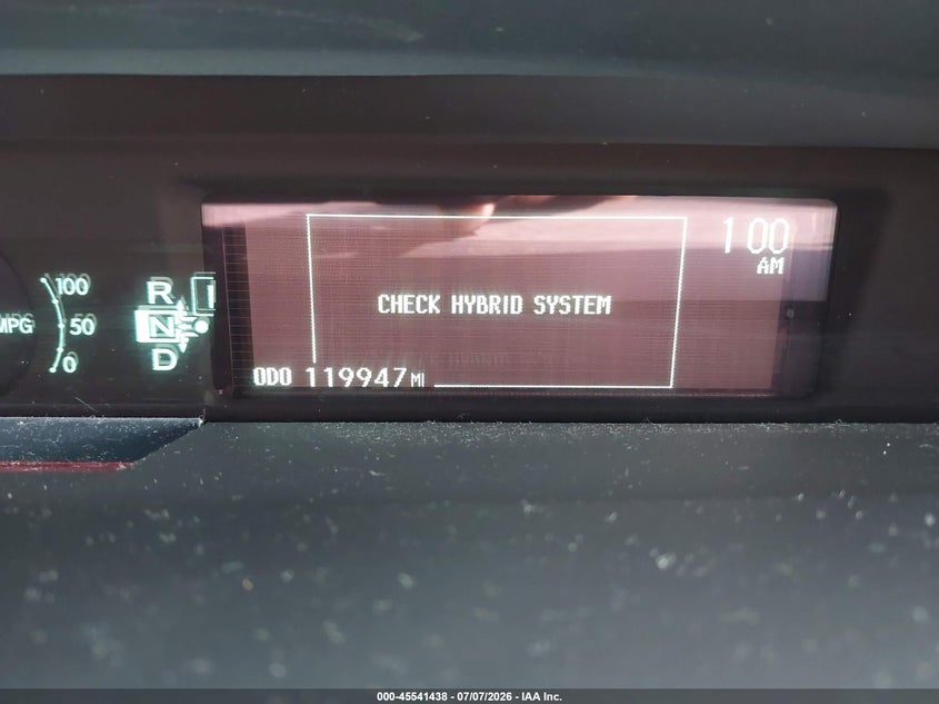 2010 Toyota Prius VIN JTDKN3DU0A1237513 IAAI salvage auction — NORMAL WEAR, Clear (Illinois), sold $2,600 on 2026-07-15 (photo 7)