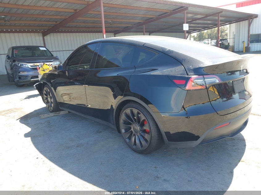 2020 Tesla Model y VIN 5YJYGDEF6LF058770 IAAI salvage auction — FRONT END, Salvage Title, sold $7,350 on 2026-09-06 (photo 3)