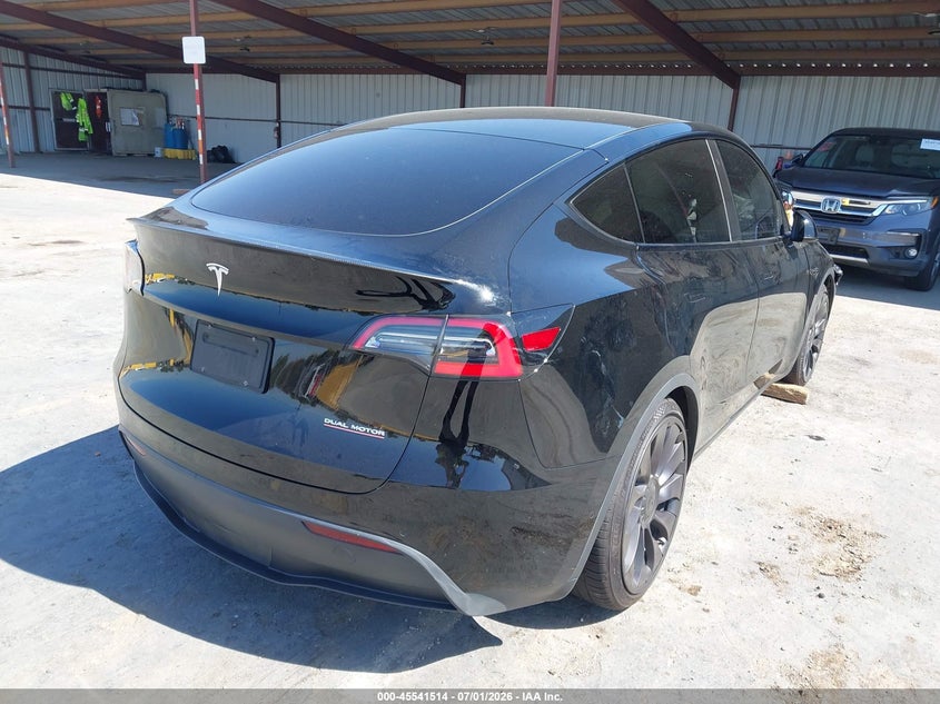 2020 Tesla Model y VIN 5YJYGDEF6LF058770 IAAI salvage auction — FRONT END, Salvage Title, sold $7,350 on 2026-09-06 (photo 4)
