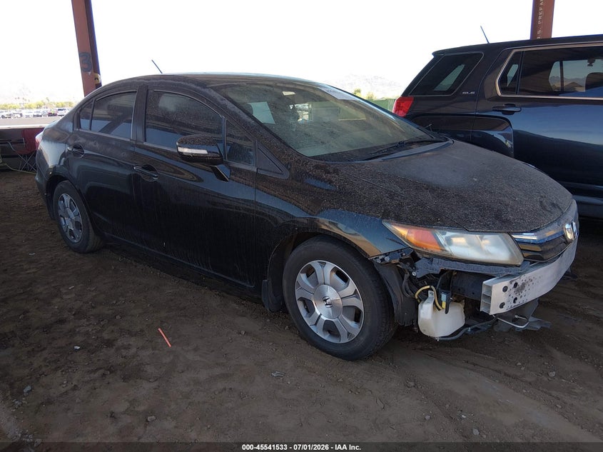 2012 Honda VIN JHMFB4F3XCS001077 IAAI salvage auction — NORMAL WEAR, Salvage (Arizona), sold $400 on 2026-07-28 (photo 1)