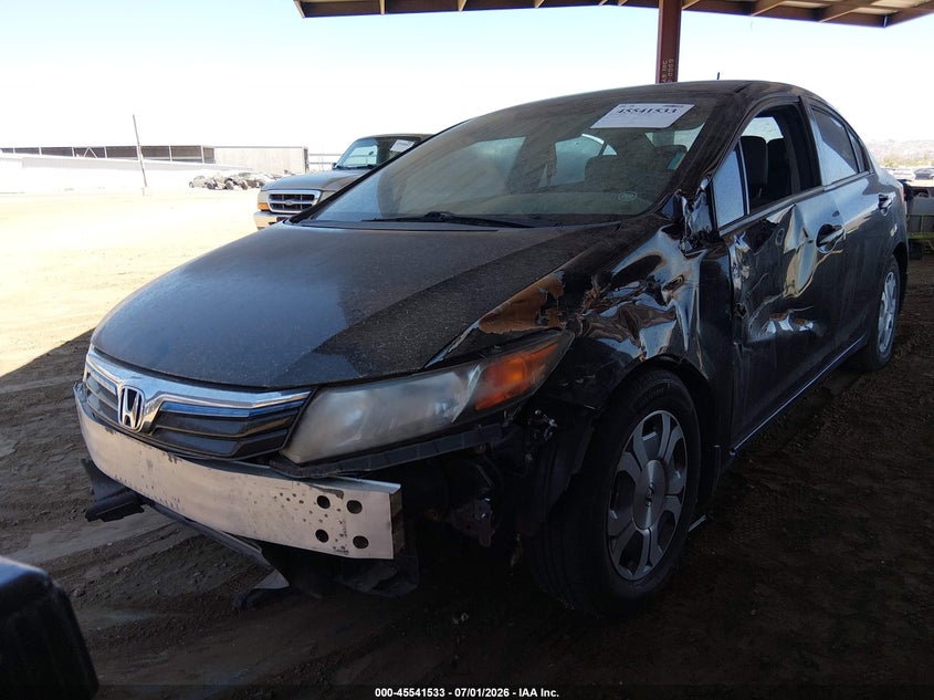 2012 Honda VIN JHMFB4F3XCS001077 IAAI salvage auction — NORMAL WEAR, Salvage (Arizona), sold $400 on 2026-07-28 (photo 2)