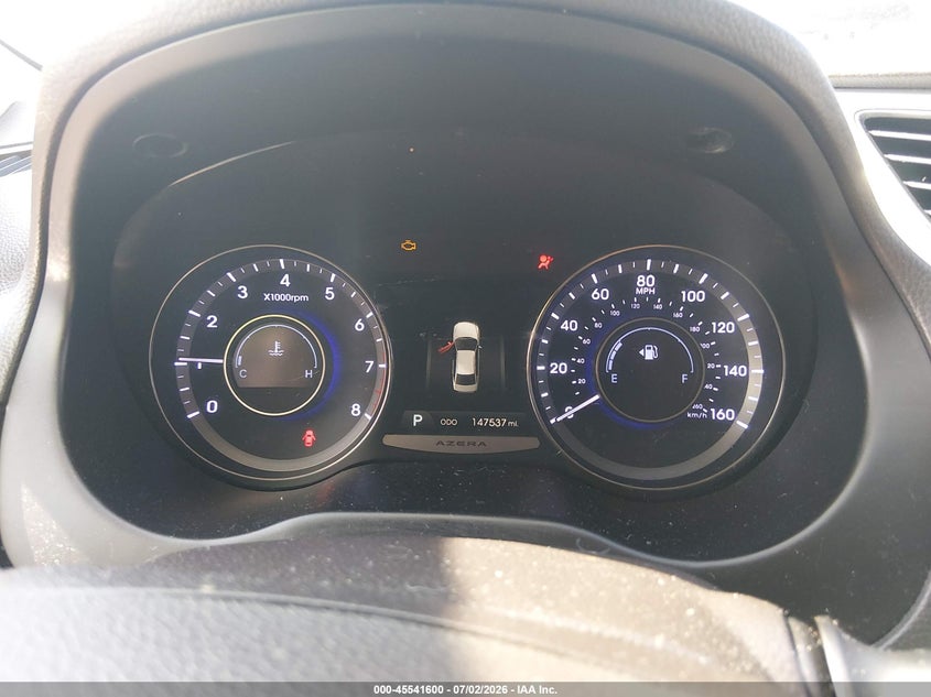 2014 Hyundai Azera VIN KMHFH4JG1EA388424 IAAI salvage auction — NORMAL WEAR, Clear (South Carolina), sold $1,000 on 2026-07-15 (photo 7)