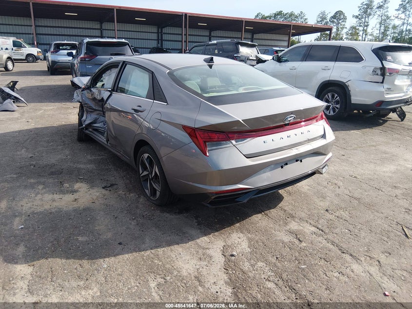 2022 Hyundai Elantra VIN KMHLN4AGXNU352788 IAAI salvage auction — LEFT & RIGHT, Certificate Of Destruction (Florida), sold $1,950 on 2026-07-28 (photo 3)