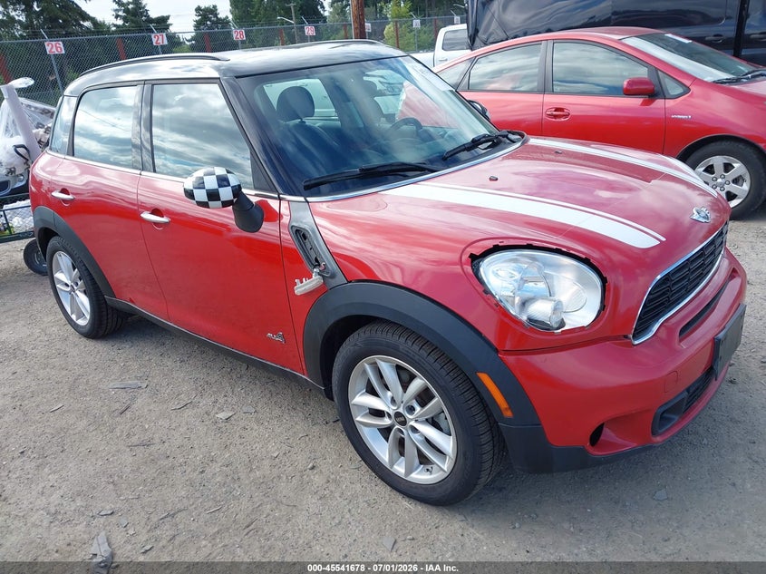 2013 Mini Countryman VIN WMWZC5C51DWP32124 IAAI salvage auction — RIGHT SIDE, Salvage Title, sold $375 on 2026-07-15 (photo 1)